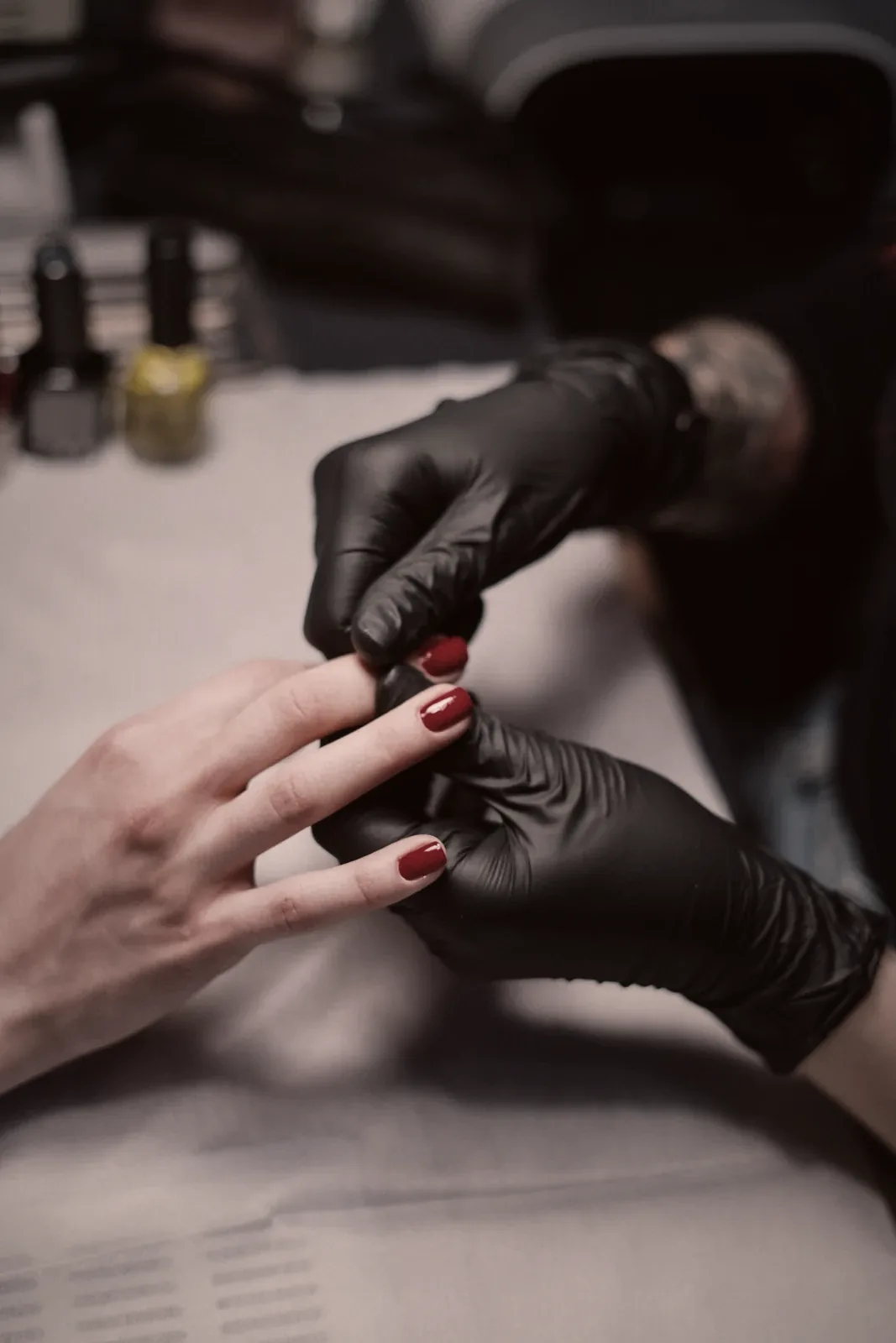 Relleno de uñas de gel